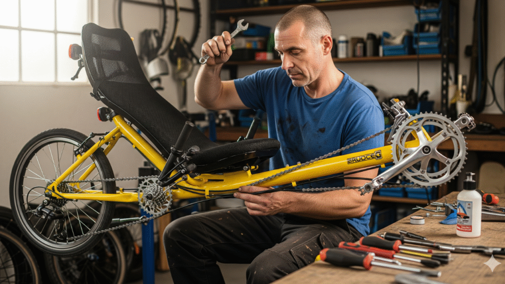 Why Recumbent Bikes Require Special Attention During Repairs